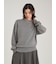 wool100％クルーネックベーシックニットトップス