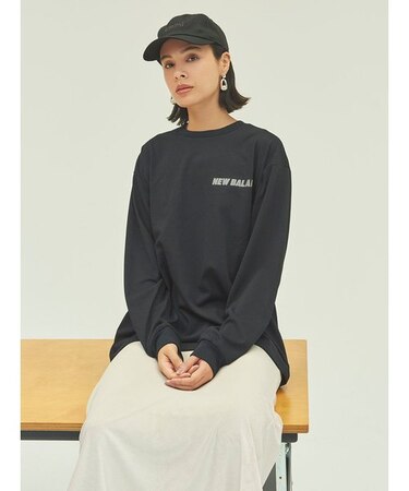 【New Balance】MET24 Reflection NB Logo Long Sleeve Tee