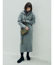 【New Year Special Item】ベスト×ハーフジップニットワンピース