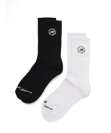 【New Balance】ロゴクルーソックス2P