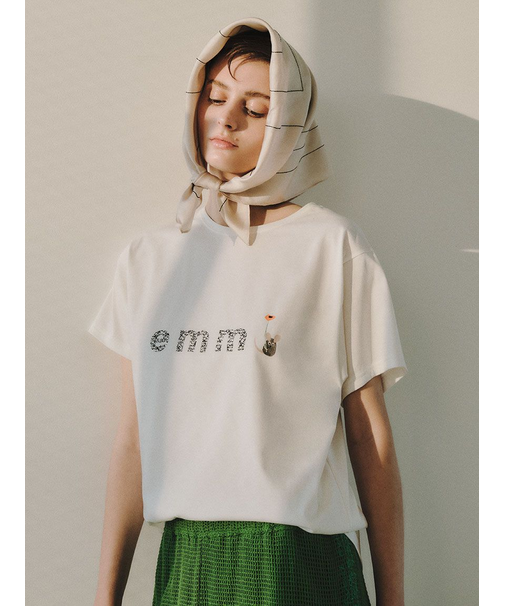 【emmi×Leo Lionni】emmiロゴグラフィックＴシャツ