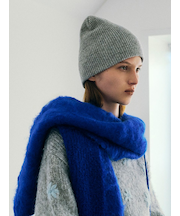 ウールリブニットビーニー