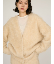 シャギーニットカーディガン