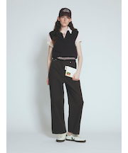 襟付きニットベスト