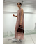 メッシュベロアバックドレープワンピース