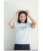 グラフィックリンガーTシャツ