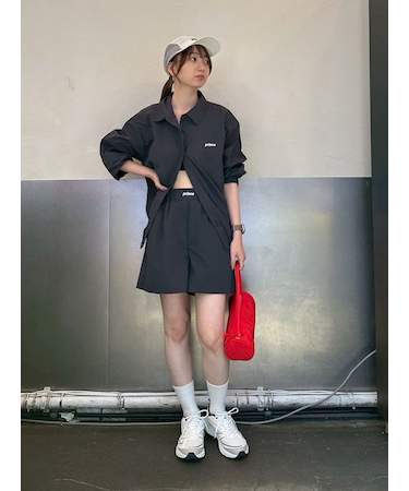【ONLINE限定カラー】【prince|emmi】ナイロンハーフパンツ