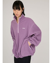 eco フリースハーフジッププルオーバー