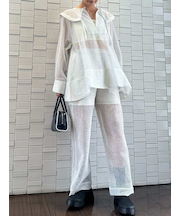 ラメメッシュパンツ