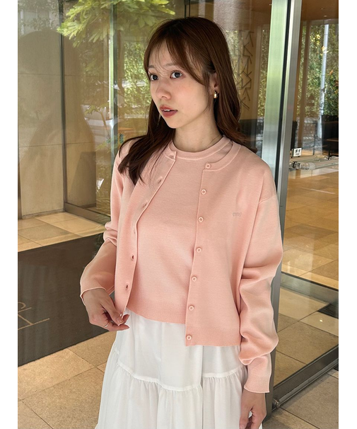 【限定カラー】emmiロゴアンサンブルニットトップス