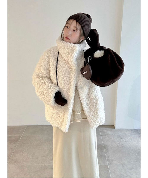 タグ付！emmi ボリュームボアコート ボリュームボアコート｜エミの通販｜&mall（アンドモール）三井