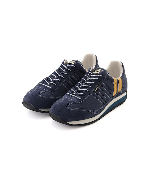 靴 PATRICK MARATHON-CHECK_BGE(size39) マラソン・チェック｜MARATHON-CHECK（WHT） – PATRICK