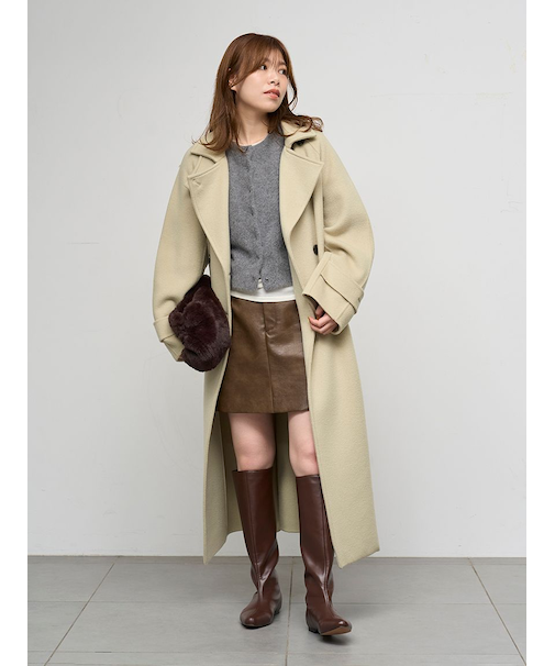 フォックスカシミヤニットカーディガン