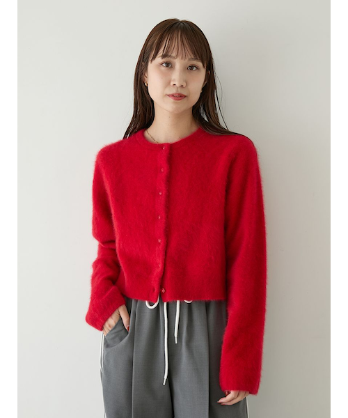 未使用■伊太利屋■長袖ニットカーディガン■フォックスカシミヤ■大きいサイズ15号 フォックスカシミヤニットカーディガン｜エミの通販｜&mall（アンド