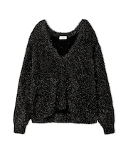 フェザーラメニットプルオーバー