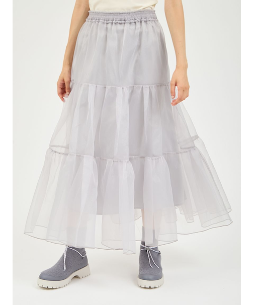 チュールボリュームシアースカート