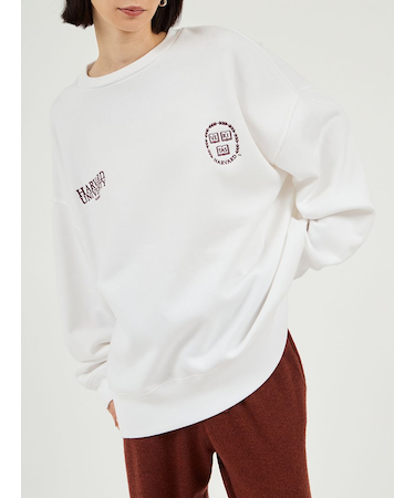 【emmi×GOOD ROCK SPEED】カレッジワイドボディクルースウェット