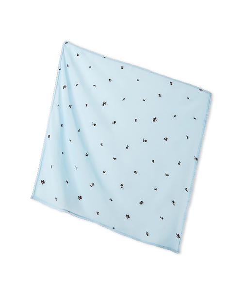 フロッキーフラワープリントスカーフ