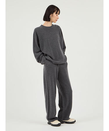 【セットアップ対応】ラムウールニットパンツ