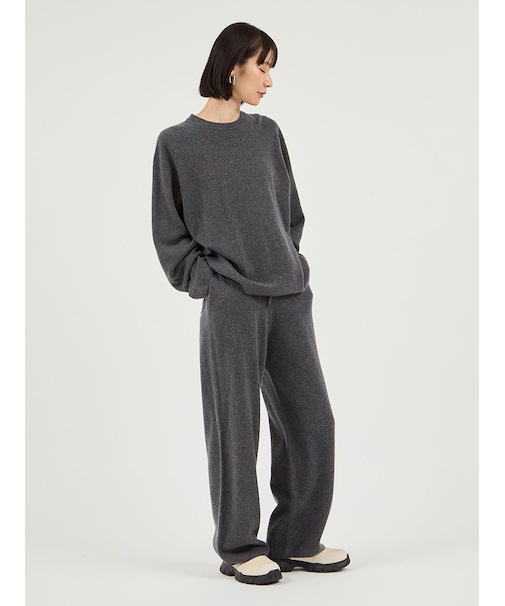 【セットアップ対応】ラムウールニットパンツ