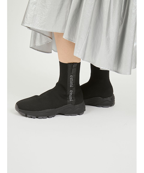 ecoニットスニーカーソールブーツ