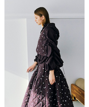 撥水 ギャザーフーディーブルゾン