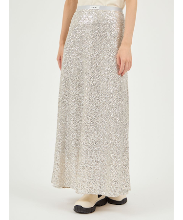 スパンコールナロースカート