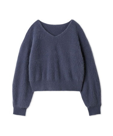 フォックスカシミヤ2wayニットトップス