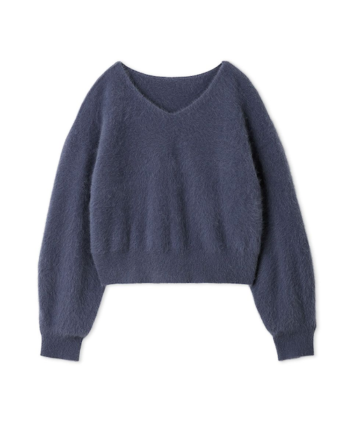 フォックスカシミヤ2wayニットトップス