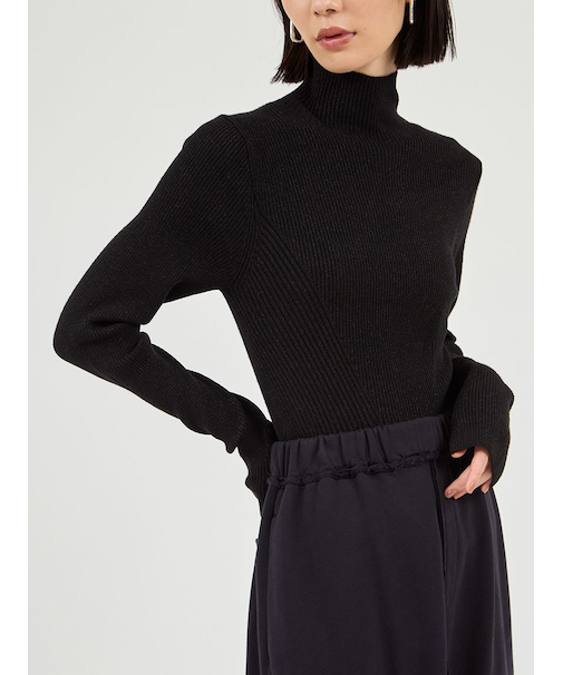 ウールシルクニットトップス