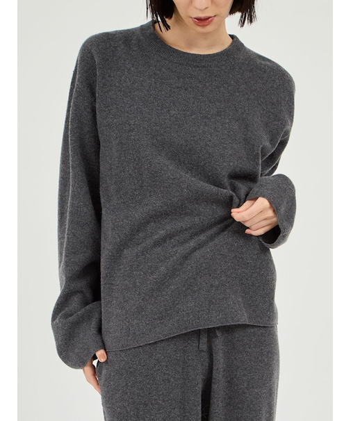 【セットアップ対応】ラムウールオーバーニットトップス