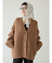 Vネックニットカーディガン