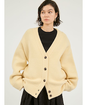 Vネックニットカーディガン