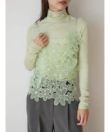 フラワーオーガンジービスチェ