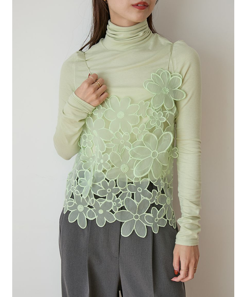 フラワーオーガンジービスチェ