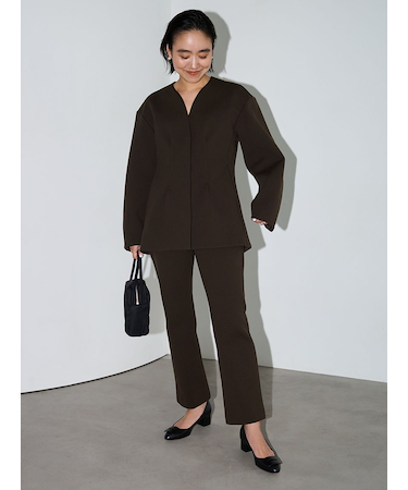 【セットアップ対応】【金子綾 for emmi】トラウザーズパンツ