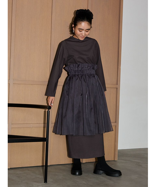 【限定カラーあり】【金子綾 for emmi】ハイネックワンピースセット