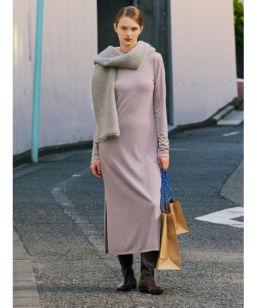 【WEB限定】ベロアスリムワンピース