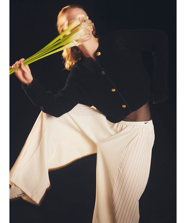 ループヤーンコンパクトカーディガン