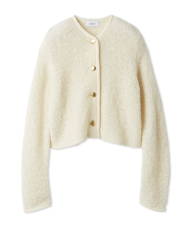 ループヤーンコンパクトカーディガン