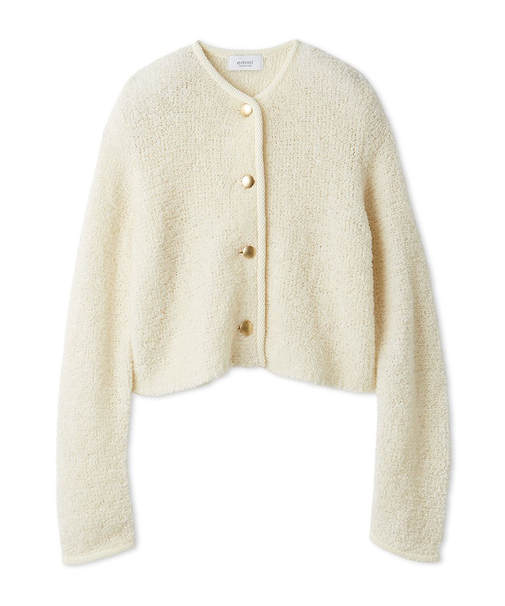 ループヤーンコンパクトカーディガン