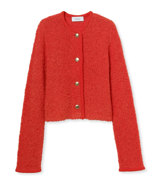 ループヤーンコンパクトカーディガン