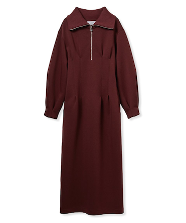 【ONLINE限定】ハーフジップダンボールワンピース