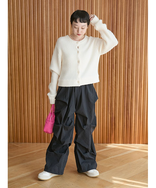 ランダムタックナイロンワークパンツ