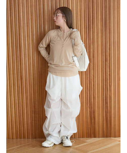 ランダムタックナイロンワークパンツ