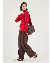 タックワイドパンツ