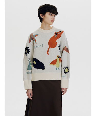 【Global warming】 ジャガードニットトップス