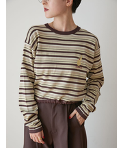 【Global warming】ボーダーニットトップス