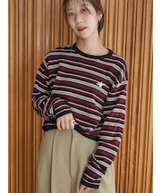 【Global warming】ボーダーニットトップス