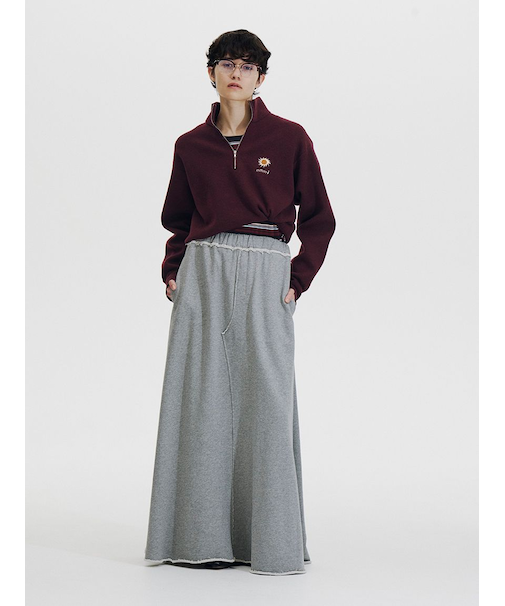 スウェットマキシスカート